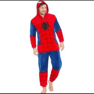 Spider-Man adult onesie pajamas. These are for men or women.